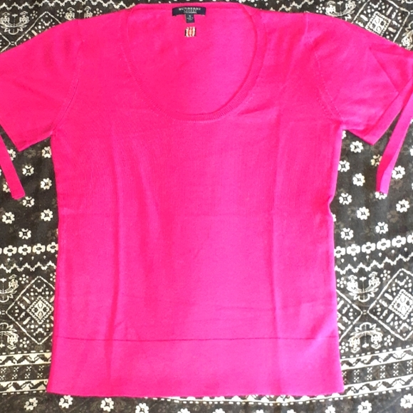 Burberry Tops - Women's Fuscia Pink Cashmere Top